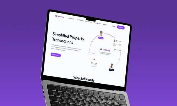 The SellReady website on a laptop