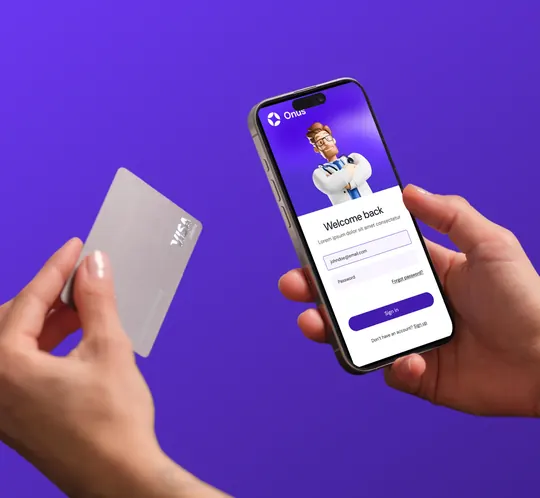 Onus Insurance app on a phone